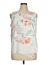 Calvin Klein 100% Polyester White Sleeveless Blouse Size XL - photo 1