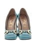 Gucci 100% Leather Teal Blue Heels Size EU (IT) 37 1/2 / US 7 1/2 - photo 2