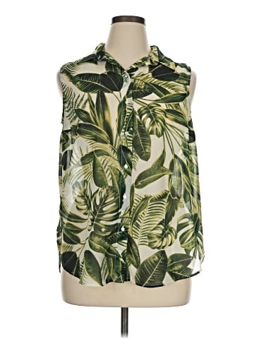 H&M Sleeveless Button-Down Shirt (view 1)