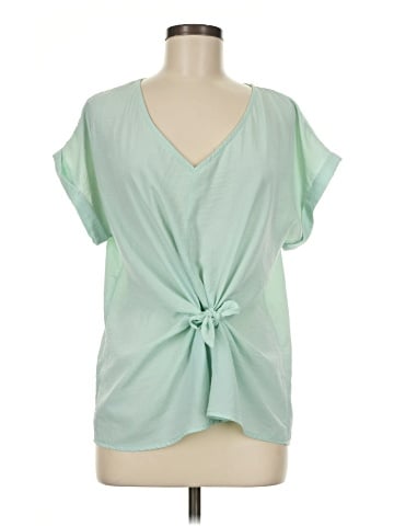 Blue Rain Short Sleeve Blouse (view 1)