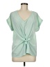 Blue Rain Green Short Sleeve Blouse Size M - photo 1