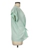 Blue Rain Green Short Sleeve Blouse Size M - photo 4