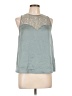 H&M 100% Polyester Teal Sleeveless Blouse Size 10 - photo 1