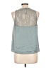 H&M 100% Polyester Teal Sleeveless Blouse Size 10 - photo 2
