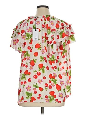Rose + Olive Short Sleeve Blouse (view 2)