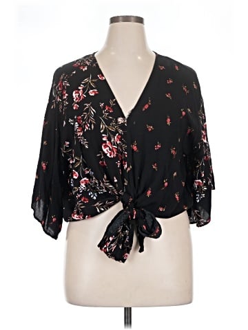 Polly & Esther 3/4 Sleeve Blouse (view 1)