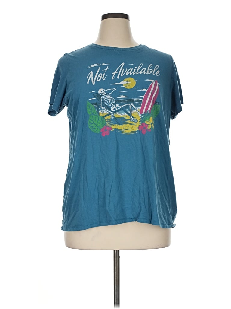 Pre-owned Torrid Short Sleeve T-shirt In Teal