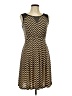 En Focus Studio Chevron-herringbone Brown Casual Dress Size 10 - photo 1