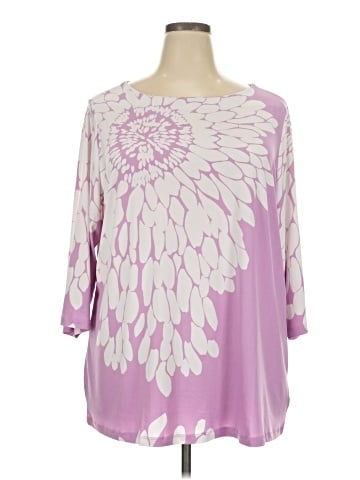 Susan Graver 3/4 Sleeve Blouse (view 1)
