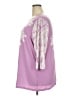 Susan Graver Floral Graphic Purple 3/4 Sleeve Blouse Size 2X - photo 5