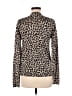August Silk 100% Silk Animal Print Brown Black Silk Cardigan Size M - photo 2
