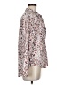 Bella Dahl 100% Rayon Animal Print Ivory Long Sleeve Blouse Size M - photo 4