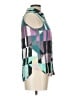 Mara Hoffman 100% Rayon Color Block Teal Sleeveless Button-Down Shirt Size L - photo 4