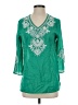 Chico's Green 3/4 Sleeve Blouse Size Sm (0) - photo 1