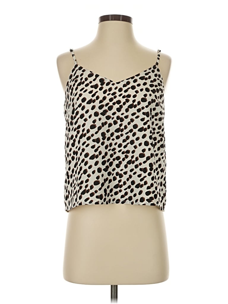 Pre-owned Gilli Sleeveless Top Ivory Scoop Neck Tops