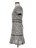 Aqua Tweed Gray Casual Dress Size M - photo 5