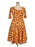 Lularoe Orange Casual Dress Size 24 - 26 - photo 1