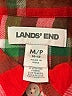 Lands' End 100% Cotton Plaid Red Long Sleeve Blouse Size M (petite) - photo 7