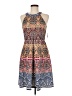 Wisp Print Blue Casual Dress Size 6 - photo 1