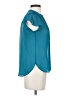 H&M 100% Polyester Teal Short Sleeve Blouse Size 4 - photo 4