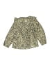 Crewcuts Animal Print Gold Long Sleeve Blouse Size 6 - 7 - photo 2