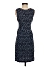 Joe Fresh Argyle Blue Casual Dress Size S - photo 2