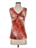 Attention Orange Sleeveless Blouse Size S - photo 1
