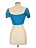Zara Blue Short Sleeve Top Size L - photo 2