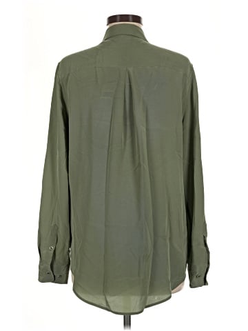 Equipment Long Sleeve Silk Top (view 2)