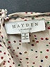 Hayden 100% Polyester Ivory Short Sleeve Blouse Size S - photo 7