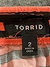 Torrid 100% Rayon Stripes Red Casual Skirt Size 2X Plus (2) - photo 4