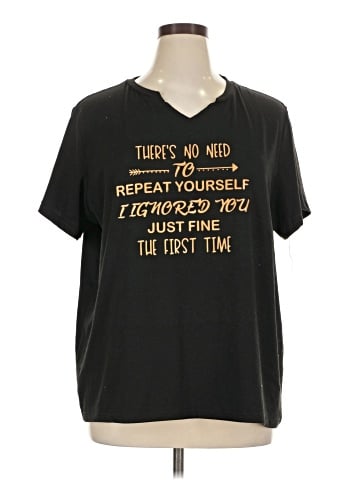 Shein Curve Short Sleeve T-Shirt (view 1)