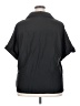 Unbranded Solid Black Short Sleeve Blouse Size XXL - photo 2
