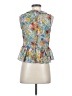 Topshop Blue Sleeveless Blouse Size 8 - photo 2