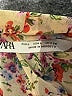 Zara Floral Ivory Long Sleeve Blouse Size L - photo 7