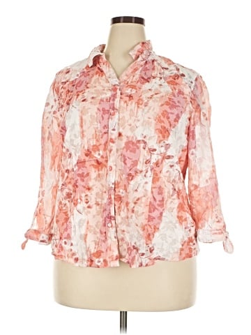 JM Collection 3/4 Sleeve Blouse (view 1)