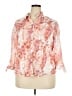 JM Collection Floral Pink 3/4 Sleeve Blouse Size 18 - photo 1
