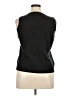 Talbots 100% Pima Cotton Black Sweater Vest Size 1X - photo 2