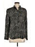 Equipment 100% Viscose Animal Print Gray Long Sleeve Blouse Size M - photo 1