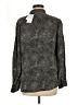 Equipment 100% Viscose Animal Print Gray Long Sleeve Blouse Size M - photo 2