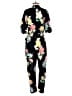 Zara Basic Floral Black Jumpsuit Size S - photo 2