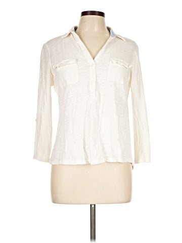 Jones New York 3/4 Sleeve Button-Down Shirt (view 1)