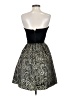 Unbranded 100% Rayon Paisley Solid Black Cocktail Dress Size 6 - photo 2
