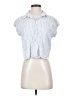 Gap Stripes Blue Sleeveless Button-Down Shirt Size XXS - photo 1
