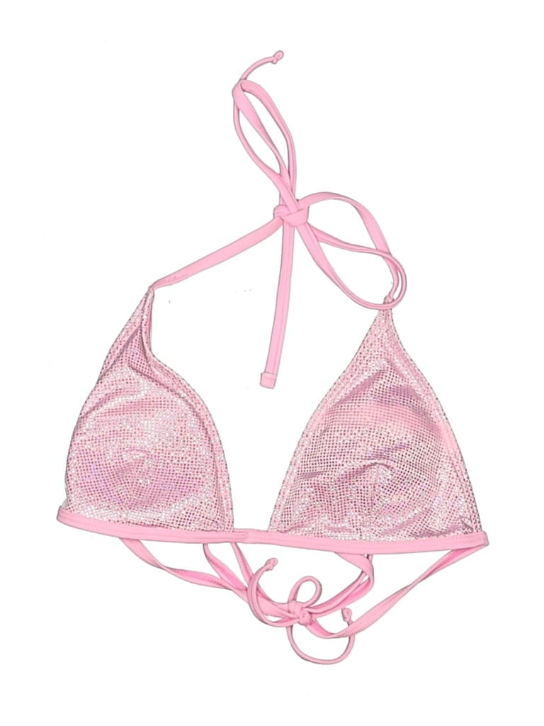 Pre-owned Cider Swimsuit Top Pink Swimwear