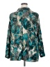 Catherines Animal Print Teal Long Sleeve Blouse Size 2X - photo 2