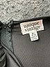 Unique Vintage Solid Black Cocktail Dress Size M - photo 7