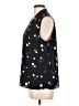 Talbots Polka Dots Black Sleeveless Button-Down Shirt Size L - photo 5