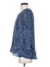 Sioni 100% Polyester Blue 3/4 Sleeve Blouse Size S - photo 5
