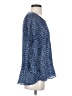 Sioni 100% Polyester Blue 3/4 Sleeve Blouse Size S - photo 4